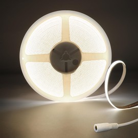 Tayire COB LED Strip Light DC24V Cool White 6500K, 10M 320LED/m CRI95+ 8mm Super Bright LED Flexible Light for Parties, Counters, Home Decoration (LED Strip Only)