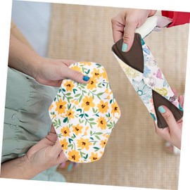 TOVINANNA 2sets Sanitary Pad Washable Feminine Pads Reusable Discreet Comfortable Perfect for Travel 4pcs*2