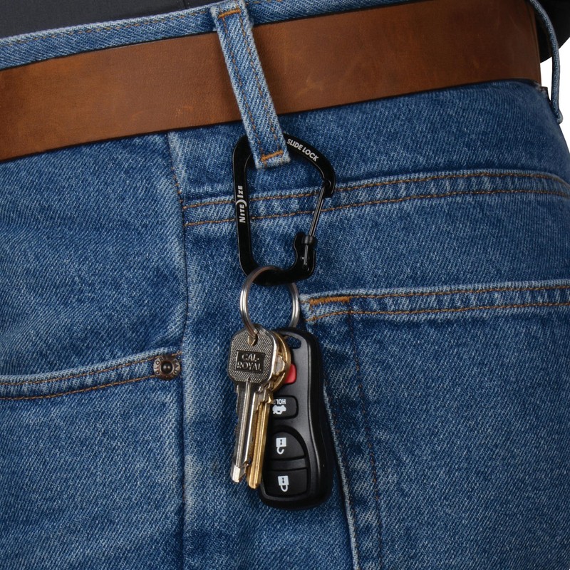 Nite Ize CSL3-01-R6 Stainless Steel Slide Lock, Black, Size 3