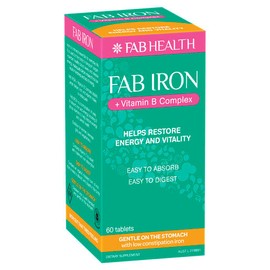 Fab Iron + Vitamin B Complex 60 Tablets