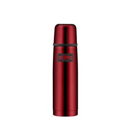 Thermos Light & Compact Beverage Bottle, 0.50 L, Cranberry Red, Insulated Thermos Flask, Stainless Steel, Drinking Cup, 12 Hours Hot/24 Hours Cold, Dishwasher-Safe, Completely Leak-Proof, BPA-Free
