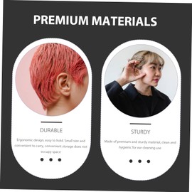 Baluue 8sets Ear Cleaning Tool Set Portable Ear Wax Remover Kit Wear-Resistant Tools for Gentle Cleaning and Massage and Itch Relief