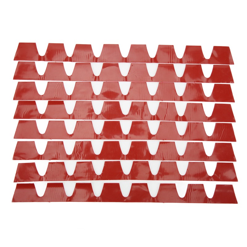 8pcs Front Bumper Scrape Guard Set Rubber Black Universal Bumper