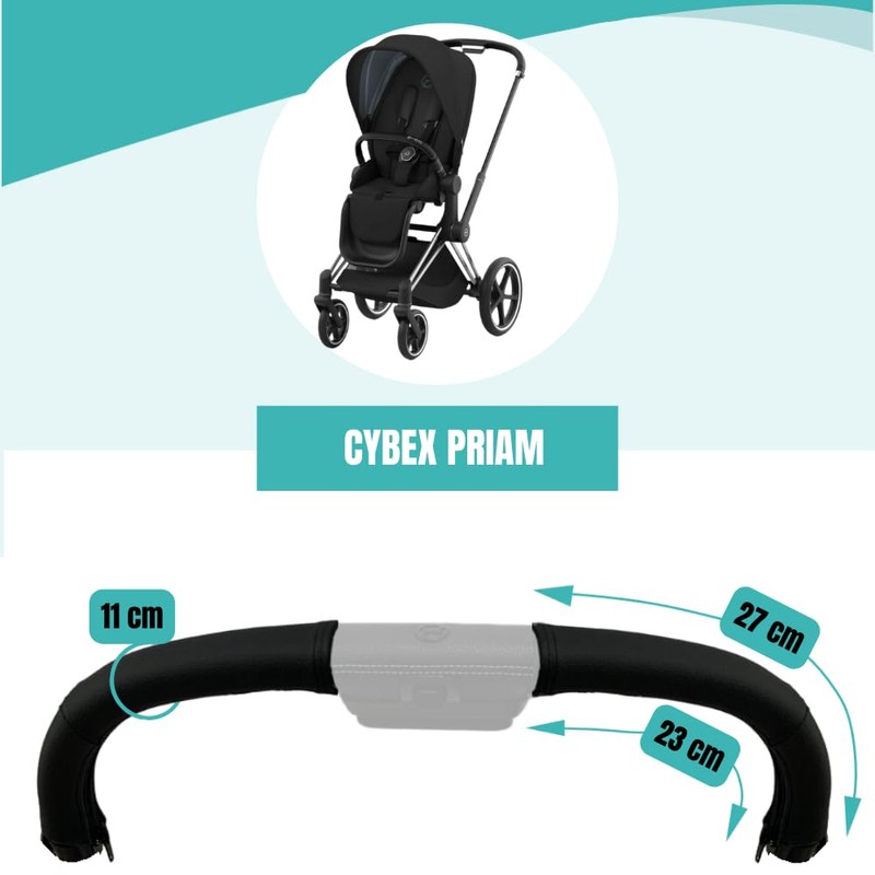 PROTEC TIF Cybex Priam Synthetic Leather Handlebar Covers