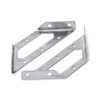 2Pcs Trapeziform Angle Brackets Stainless Steel Multifunction Corner Brace Bracket