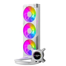 SEGOTEP KL-360 II Desktop AIO Liquid CPU Cooler - TDP 320W - 360mm Radiator - 3x120 ARGB Fans with 70mm Built-in PWM Pump Head Fan - LCD Screen - Support LGA 1700/1200 & AM5/AM4 - White Color