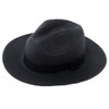 VISHA18-01 Men's Unisex Long Brim Hat, Medium Folding Hat, Straw
