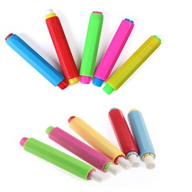 Integrity.1 Chalk Holder, Pack of 10 Plastic Chalk Holders, Adjustable Chalk Holder Cover Clip for Office, School, Children and Teachers, School Office Supplies