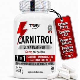 Pre Entreno en Cápsulas con 220 mg de Cafeína Anhidra, L-Carnitina Tartrato, ZMA, CLA y Cromo, Energía y Enfoque para Gym, Cardio y HIIT, 90 Porciones