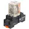 Weasch Electromagnetic Power Relay with Test Button, 8 Pin 12A,