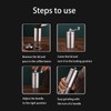 Fsocpen Manual Coffee Grinder,Stainless Steel Manual Coffee Bean Grinder, Adjustable