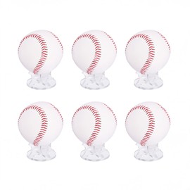 PATIKIL 8pcs Acrylic Small Ball Stand Holder | Clear Sports Display Rack