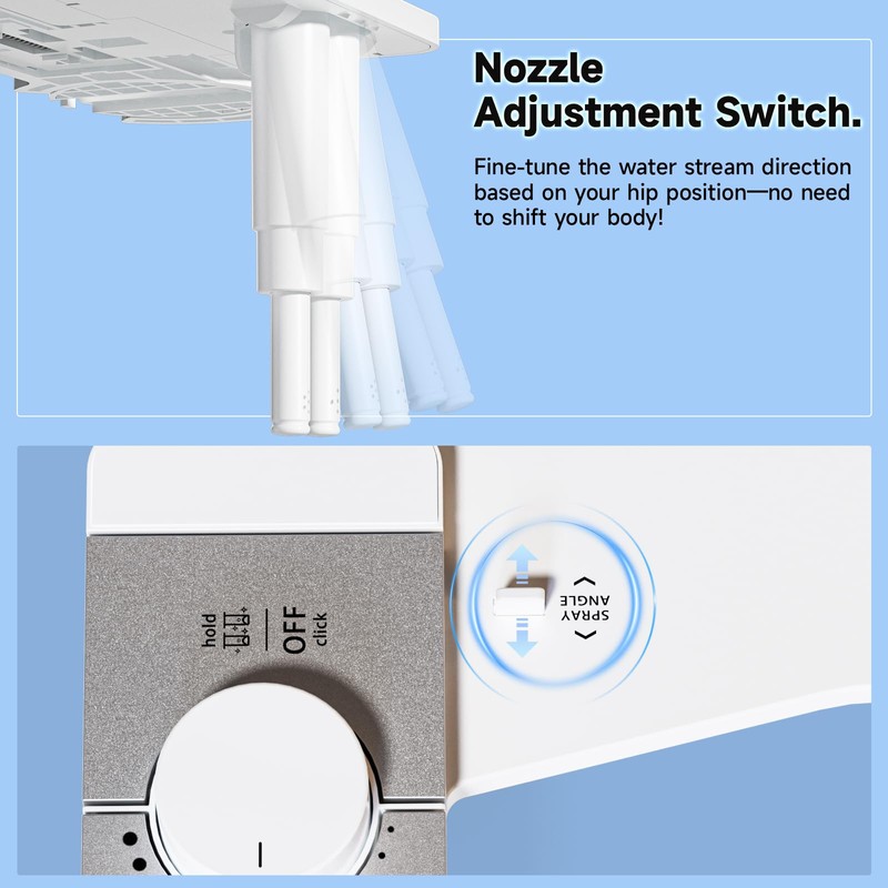 SAMODRA Bidet Attachment for Toilet, Non-Electric Fresh Cold Water Bidet