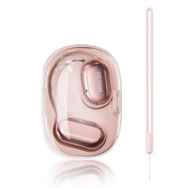 MINISO X39 AI Translation Earbuds Real Time, Language Translator Earbuds with 135 Languages & Accents with APP, Bluetooth 5.4 Open-Ear Headphones 40Hrs Playtime for Travel & Business, Pink
