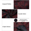 DiBanGu Mens Paisley Suit Vest Silk Jacquard Waistcoat and Necktie
