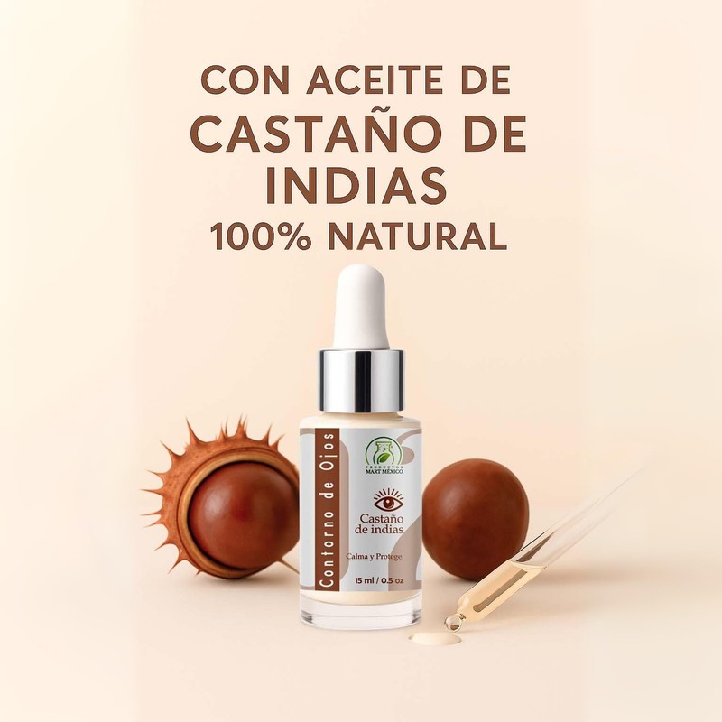 Contorno De Ojos Castaño De Indias Antiinflamatorio 15ml Productos Mart