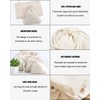 Vivva 10PCS Cotton Drawstring Bags,Reusable Muslin Storage Bags with Drawstrings,Canvas