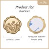 UNIQOOO Wildflower Wax Seal Stickers - Floral Wedding Invitation Envelope