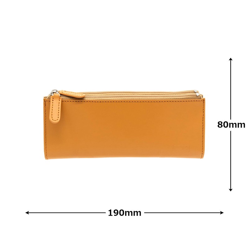 THE POST LDSL-BNPN-10 Sustainable Leather Bendi Pen Case [Camel]