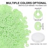 PATIKIL Clay Beads, 3000 Pcs Light Green Heishi Beads 6mm