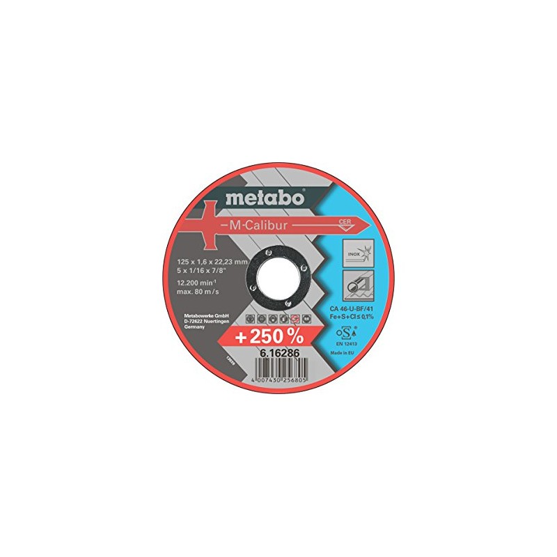 Metabo 616286000 M-Calibur Disc, 0 V, Green, 125 x 1.6