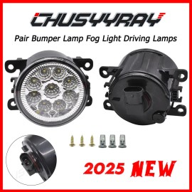 CHUSYYRAY Pair Fog Light Assembly Lamp Left&Right Side Fit Honda Pilot 2012 2013 2014-2015