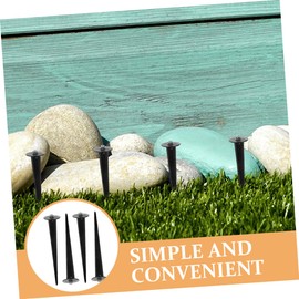 Totority 4Pcs Ground Stakes for Outdoor Lights Durable Replacement Stakes for Garden Lamps and Pathway Lighting Easy Installation Weather Resistant for Christmas Light Display