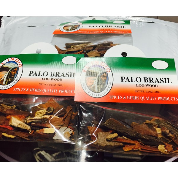El Indio 3 Bolsas Selladas Yerba Palo Brasil Hierbas Mexicanas