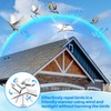 Qualirey 4 Pack Reflective Pinwheel Bird Deterrent Spinning Reflective Kites