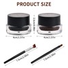 Vesaneae 2 Colours Eyeliner, Gel Eyeliner, Waterproof, Long-Lasting Cream Eyeliner