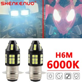 SHENKENUO For Yamaha YFZ450 YFZ 450 YFZ450R LED 2004-2019 2020 2021 Headlight Bulb White