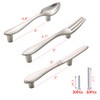 CENDGOOD Cabinet Door Pulls Tableware Handles Spoon Knife Fork Shape