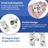 Aifeier ET 2-Pack Mini Size 90 Degree Door Latch, Small