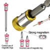 WADY 4PCS Magnetic Screwdriver Ring, Power Drill Bits, Metal Magnet