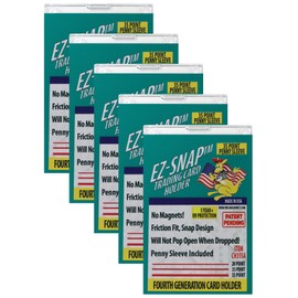5-Count Pro-Mold 35pt EZ-Snap Trading Card Holders Holds Sleeved Card UV Protection CH35SA
