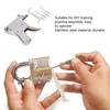 6PCS Lock Picking Practice Tools Stainless Steel High Hardness Padlock