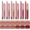 6 Colours Matte Liquid Lipstick with 6 Pieces Lip Liner