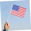 Levemolo Pack American Flags Hand Held Stick Flags Polyester USA