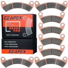 Upgraded Brake Pads Compatible with Polaris SxS RZR Turbo 2016-2021 4 Sets Sintered Copper FA452 FA680 OE 2206231 2208162 Front and Rear