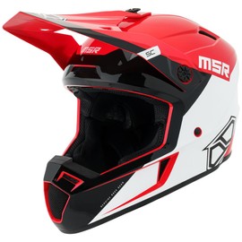 MSR SC Range Dirt Bike Motocross Helmet Medium Red/Black/White