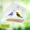 Nature Gear Acrylic Clear Bird Feeders for Window Viewing, Weather