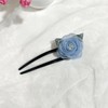 FWCXKK 4PCS Mesh Mountain Camellia U-shaped Hairpin for Women Rose
