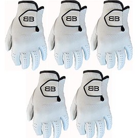 Divot Diva 5 Back to Back Cabretta Leather Players Golf Gloves (Medium)