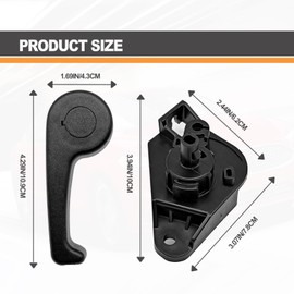 Hood Release Handle with Mounting Bracket, Compatible with 2013-2020 Ford Fusion Lincoln MKZ, Hood Latch Assembly Replaces# DS7Z-99042C74-A, HS7Z-16B626-A
