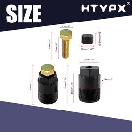 HTYPX Flywheel Puller Removal Tool 91-849154T1,Lift Ring 91-90455-1 Compatible with Mercury Mariner Force Yamaha 1 1/2" -16