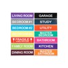Bojueshaw 140pcs Home Moving Labels,14 Color-Coded Stickers for Moving Supplies,Cardboard