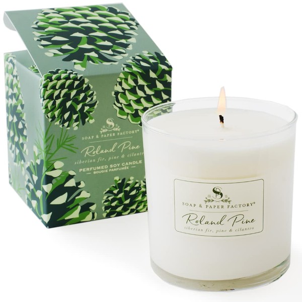 Soap & Paper Factory Roland Pine 9.5 oz Large Soy Candle