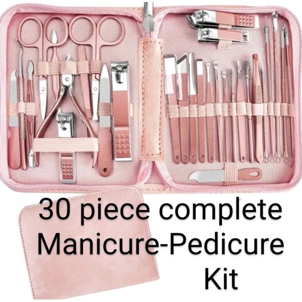 Unbranded Manicure Pedicure Set Kit Fingernail Toenail Clippers Tweezers Eyebrow