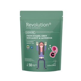 REVOLUTION TEA® Earl Grey Lavender [THE ORIGINAL] – French Earl Grey Bergamot & Lavender – Premium Full Leaf Tea – Biodegradable Infuser Tea Bags – Flavored Black Tea – 50 Bags