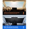 Cimesen Car Windshield Sun Shade - Foldable Retractable Sedan SUV